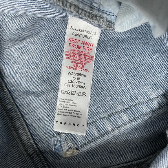 Topshop Editor Light Wash Distressed Jeans - Picture 9 of 15